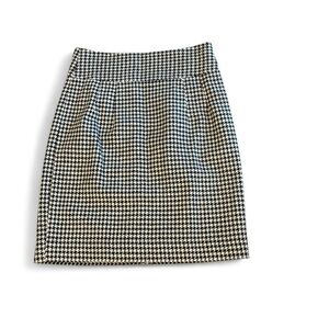 Banana Republic Houndstooth Mini Skirt - Wool Blend, Size 8